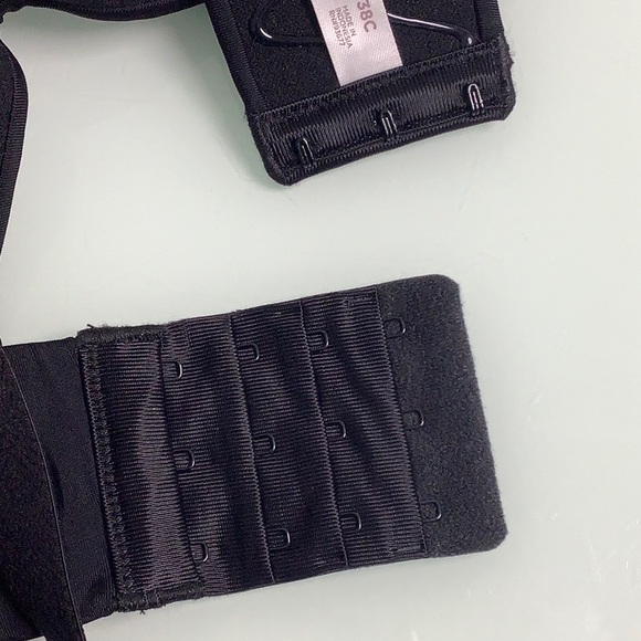 Ambrielle lightly lined Multi way push up wired strapless black bra SZ 38C NWT - Picture 10 of 14